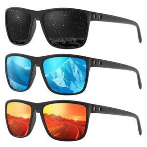 Mens Polarized Sunglasses UV Protection Driving Fishing Golf Cycling